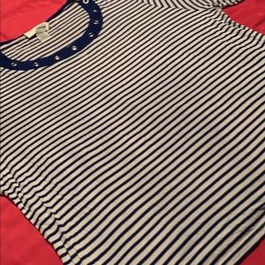 CD Daniels blue/white shirt